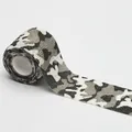 Self-adhesive non-woven camouflage elastic bandage with black white and grey pattern - Black White Grey Camo