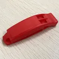 Sifflet de sécurité rouge pour gilet de sauvetage conforme à la norme EN ISO 12402-8 - Sans Cordon / Rouge