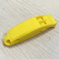 Sifflet de survie en plastique jaune haute fréquence pour camping et sport - Sans Cordon / Jaune