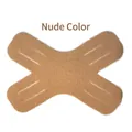Professional X-shaped elastic kinesiology tape for muscle support in nude skin color - Nude
