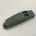 Sifflet de secours de sécurité vert armée avec marquage standard EN ISO 12402-8 - Sans Cordon / Vert Militaire