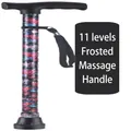 Canne de marche pliante réglable avec imprimé fleuri et poignée de massage dépolie - Base à Point Unique / Pivoine