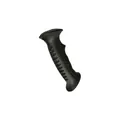 Ergonomic black replacement handle grip for hiking poles with anti-slip texture - Straight Handle without Strap / 20mm / Black