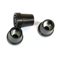 Set of three black 19mm non-slip rubber tips for medical canes and walking sticks - Black