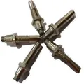 Durable 5mm carbon steel replacement tips for trekking poles, set of 5 pieces. - Hex Tungsten Steel