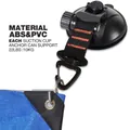 Dettaglio dell'ancora a ventosa pesante con specifiche del materiale ABS e PVC. - Nero (Ventosa Girevole Triangolare)