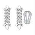 Heavy duty stainless steel tent spring tensioner and carabiner set for outdoor camping - Spring Buckle with Hooks Set / Three-Piece Set