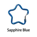Langlebiger sternförmiger Aluminium-Drahtkarabiner Zubehörhaken in Königsblau-Finish - Stahldraht-Stil / Saphirblau