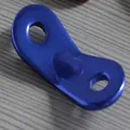 Tensor de cuerda de tienda duradero de aleación de aluminio azul de dos agujeros camping - 1 Pieza / Azul
