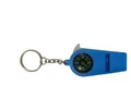 Blaue Outdoor-Überlebenspfeife mit Kompass und Schlüsselanhänger für Camping - Blau