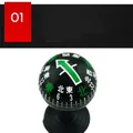Portable 38mm car and outdoor compass with suction cup base and directional green arrow - Spherical Compass (38指南球) / 38mm