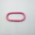 Duurzame roze ovale track-vormige veerkarabijnhaak voor DIY sleutelhangeraccessoires - Runway Type (Maat 5) / Donkerroze (Maat 5)