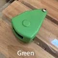 Duurzame groene touwpoeliespanner voor touwen van kampeertenten en buitenuitrusting - Enkele Katrol / Groen