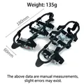 Non-slip steel spike ice cleats for outdoor hiking and climbing on snow and ice - 24-Teeth Cleats (Size M) / 1 Pair/Pack