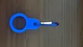 Clip porta borraccia in silicone blu con robusto moschettone in metallo per esterno - Anello Con Moschettone / Blu zaffiro