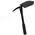 Portable black multi-functional folding entrenching tool with pickaxe for camping - Multifunctional Folding Shovel / Black