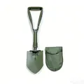 Badile militare pieghevole professionale verde militare con bordo seghettato e borsa - Stile Medio Ispessito (Con Borsa) / Verde militare