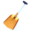 Pala da neve telescopica pieghevole in lega di alluminio arancione per campeggio all'aperto. - 65 cm / Oro