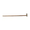 Handcrafted solid wood trekking pole with ergonomic T-shaped handle in natural finish - Solid Wood T-Handle