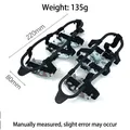 Durable anti-slip ice cleats for climbing shoes with 220mm length and 135g weight - 24-Teeth Cleats (Size L) / 1 Pair