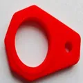 Tragbarer roter Silikon-Wasserflaschenhalter für Outdoor-Wanderrucksäcke Tragegurt - Nur Schnalle (Ohne Karabiner) / Rot