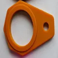 Tragbarer orangefarbener Silikon-Flaschenhalter für Outdoor-Wandern und Campingreisen - Nur Schnalle (Ohne Karabiner) / Gold