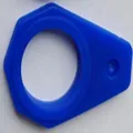 Tragbare blaue Silikon-Wasserflaschenhalter-Schnalle für Wandern und Outdoor-Aktivitäten - Nur Schnalle (Ohne Karabiner) / Blau