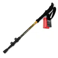 Bastone da trekking telescopico in alluminio 7075 con impugnatura in schiuma - Nero