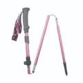 Leichter pinkfarbener 7075 Aluminium Falt-Wanderstock für professionelles Bergsteigen - Kräftiges Rosa (7075 Aluminiumlegierung)