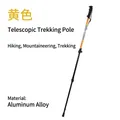 Bastoncino da trekking telescopico in lega di alluminio giallo per escursioni all'aperto - Nuovo Stile Telescopico / Giallo