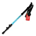 Bastone da trekking telescopico blu in alluminio 7075 con impugnatura ergonomica - Blu