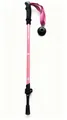 Lichtgewicht roze telescopische wandelstok voor kinderen met cartoonpatronen en polsband. - Telescopisch (Kersenroze) / Kersenbloesem Roze