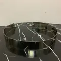 Elegante cintura metallica argento con finitura a specchio e chiusura a catena regolabile - XS / Cintura / Cintura argentata