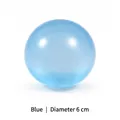 Balle de décompression bleue et souple de 6 cm pour soulager le stress et s'amuser - Diamètre 6cm / Bleu