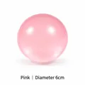 Balle anti-stress rose de 6 cm de diamètre, texture souple à rebond lent relax - Diamètre 6cm / Rose