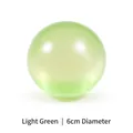 Balle anti-stress en maltose translucide vert clair de 6 cm de diamètre pour enfants - Diamètre 6cm / Vert
