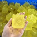 11cm jumbo gele kaasblokje squishy speelgoed voor stressverlichting en sensorisch spel - Maltose Kaas / 5x5cm / Geel
