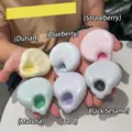 Jouets anti-stress mochi squishy colorés en diverses couleurs pastel de fruits - Petit 4CM / Taro (Violet)
