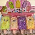 Glitzernde Eis am Stiel Squishy Anti-Stress-Spielzeuge in Grün Pink Lila und Gelb - Malz-Eiscreme