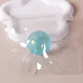 Balle anti-stress bleue à paillettes dans un sachet transparent pour la relaxation et le jeu. - 1 Pièce / (4cm) Bleu Aurora Balle Anti-stress au Maltose
