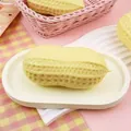 Jouet anti-stress spongieux en forme d'arachide réaliste de couleur jaune pastel doux - Squishy Cacahuète à la Farine (T33) / L