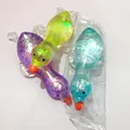 Jouets de compression en forme de canard avec paillettes pour le stress - Canard / Bleu