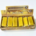 Detalle de 12 juguetes squishy en forma de lingote de oro de PU de crecimiento lento. - Diseño de ladrillo / Pieza Única / Dorado