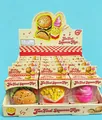 Boîte de présentation de jouets spongieux en forme de nourriture comme des burgers - Série de Burritos et Burgers en Boîte