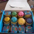 Giocattoli antistress squishy a forma di panino colorato da 5,5 cm in box - Perle aromatiche / Confezione da 5.5cm / Multicolore