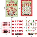 Juego de bingo navideño para 32 jugadores con tarjetas y medidas en pulgadas. - Envase tipo caja / 24人玩 / Verde