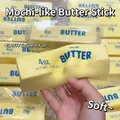 Yellow soft slow rebound stress relief squeeze toy shaped like a stick of butter - Butter Bar Style / 1 Piece