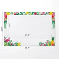 Hawaiian tropical floral paper photo frame for party selfie props - Hawaii Photo Frame Style 2 (PC-20220923-03) / Colorful