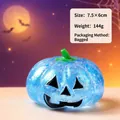 Μπλε γκλίτερ κολοκύθα Halloween παιχνίδι ανακούφισης από το στρες, SKU 7,5x6cm - Squishy Κολοκύθα (Με Ατμομάγειρα) / Μπλε