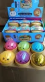 Collezione di giocattoli squishy bun colorati con faccine in mini scatole a vapore - Polvere d'Oro Perle Esplosive / Colorato